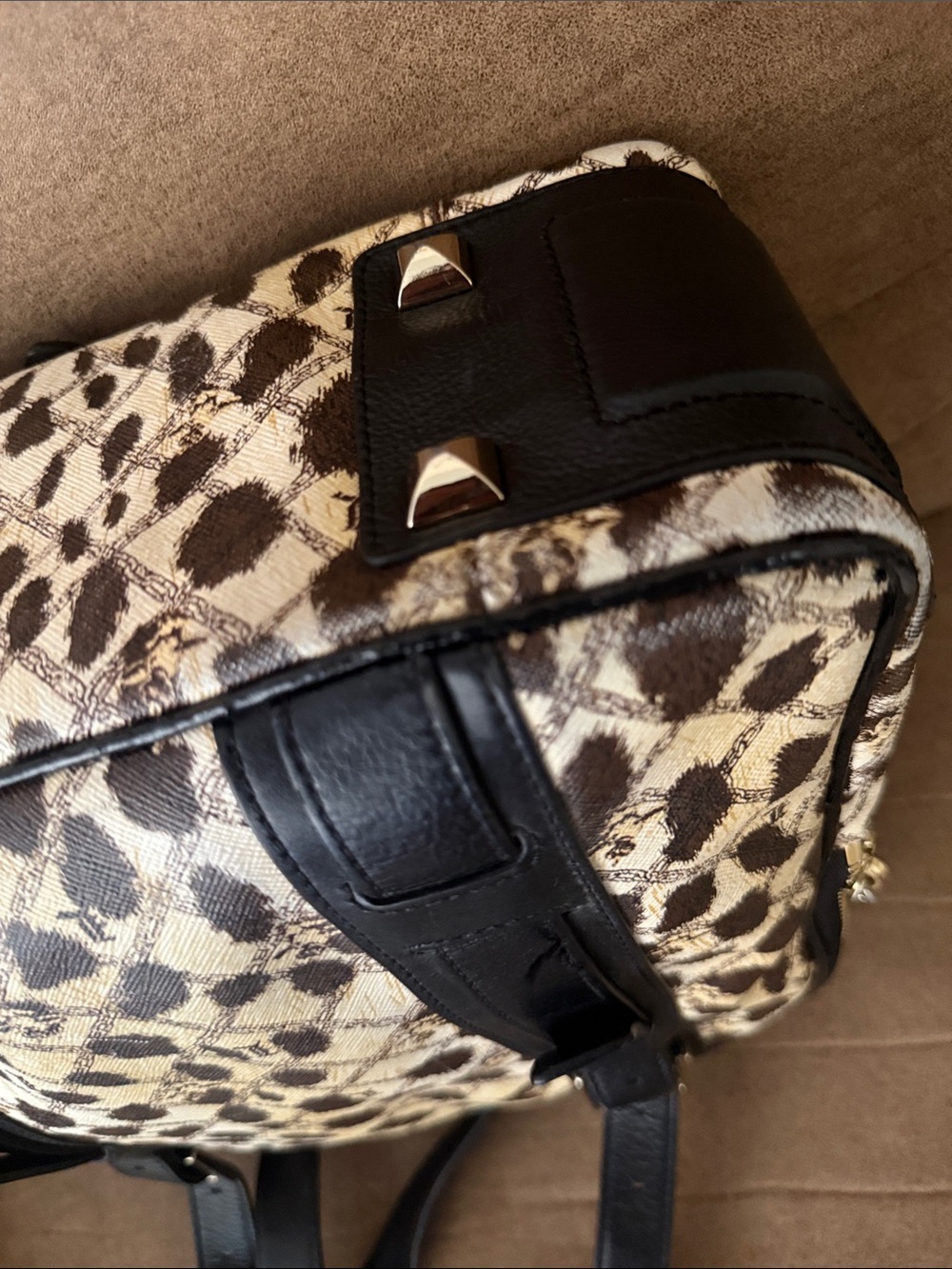 RARE L.A.M.B. by Gwen Stefani Leopard Print Shoulder Bag Tote - Picture 9 of 14
